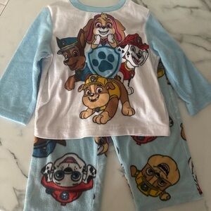 Paw Patrol Kids Pajama Set - Light Blue and White